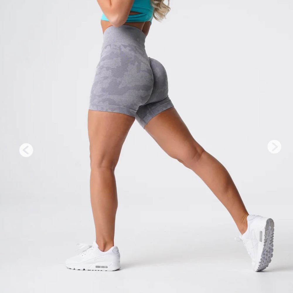 Grey Camo Seamless Shorts Medium